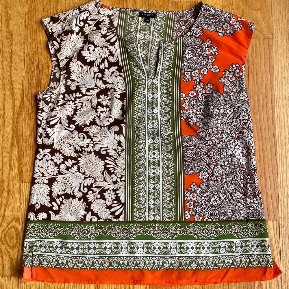 Talbots sleeveless blouse